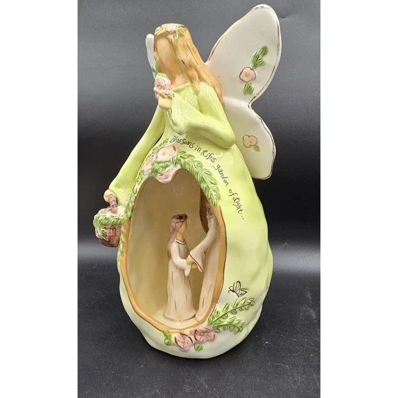 Blue Sky 2009 Sisters Are The Brightest Figure 12" Ceremic Floral Sibling Gift - Picture 3 of 16